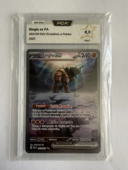 PCA 9,5 Carte gradée pokemon DINGLU EX FA 263/193 SAR PCA 9,5