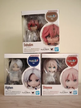 Lot complet 3 Figurines Tales of Arise, collection Mini Figuarts