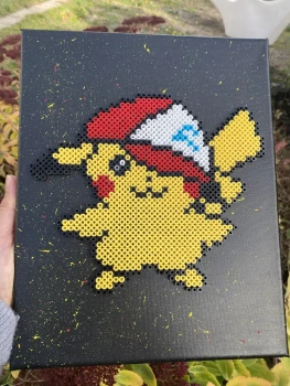 Tableau Pokemon Pikachu fait main