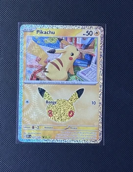 Carte Pokémon - Pikachu 31/128 - Holo - 30ème Anniversaire