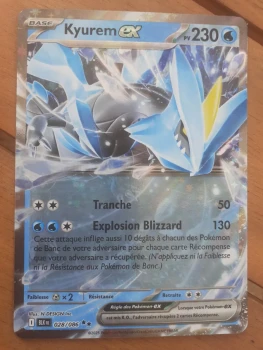 Carte Pokémon Kyurem EX 028/086 EV10.5 Foudre Noire - Neuve