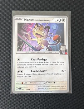 Carte Pokémon - Miaouss de la Team Rocket 161/217 - Héros Transcendants