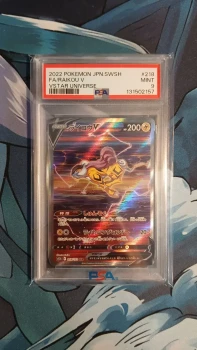 Carte Pokémon Japonaise Raikou V SAR - 218/172 - Épée et Bouclier - Vstar Universe - PSA 9