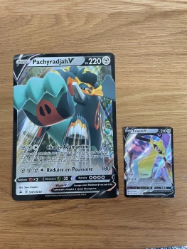 Lot 2 cartes Pokémon - Pachyradjah V - Exagide V
