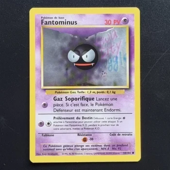 Carte Pokémon Fantominus 50/102 - Set de Base - FR