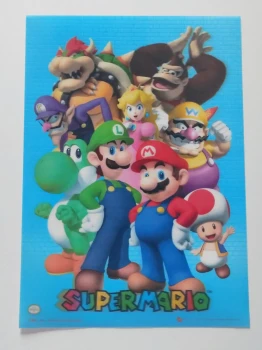 Affiche Poster 3D Lenticulaire Super Mario / Nintendo - A3 / 42x29,5cm