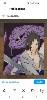 Sasuke toile 24x30cm