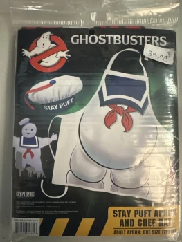 Tablier chapeau ghostbusters officiel neuf blister