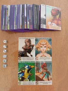 Jeu cartes Zelda TCG Fan-made - 100 cartes, 100 protèges