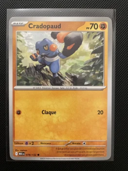 Carte Pokémon - CRADOPAUD 078/132 - Méga évolution