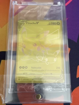 Pokémon – Pikachu (SWSH145) Promo Gold 25ème anniversaire – Allemand