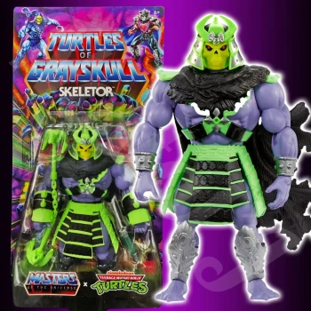 MOTU X TMNT SKELETOR - Turtles of Grayskull - Figurine Masters of the Universe (Maîtres de l'Univers) ✅ 100% Neuf (Mint Grade)