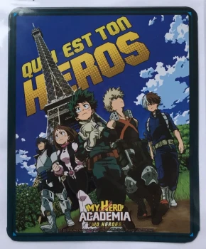 Goodies Manga Shonen My Hero Academia Two Heroes Plaque Métallique Collection Kazé