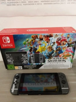 Nintendo Switch V1 – Édition Super Smash Bros Ultimate – Comme neuve