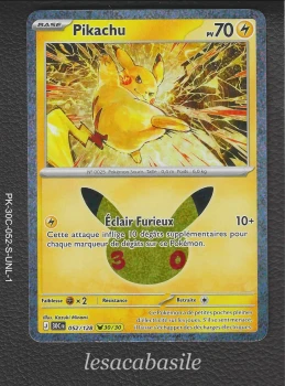 Pikachu 052/128 - 🟡 30/30 - ME5.5 - 30e Anniversaire (2026)
