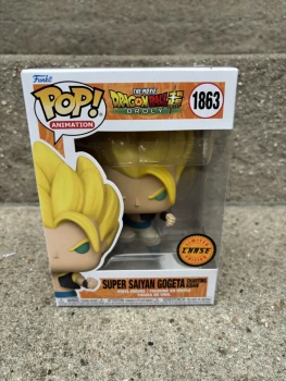 Funko pop animation dragon ball z super sayan gogeta 1863 chase
