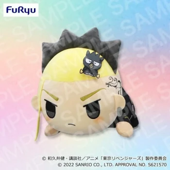 Tokyo Revengers x Sanrio Characters Issho ni Nenne Big Nuigurumi Draken & Badtz Maru Peluche FuRyu