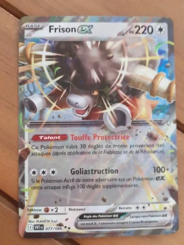 Carte Pokémon Frison EX 077/086 EV10.5 Flammes blanches - Neuve