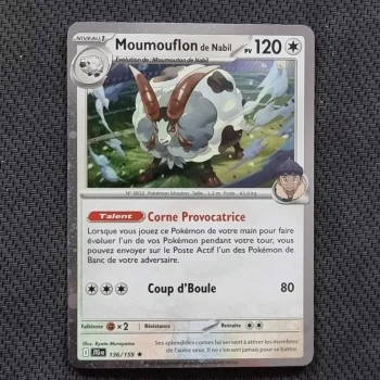 Carte pokemon Moumouflon 136/159 Holo - EV09 - Aventures Ensemble (2025)