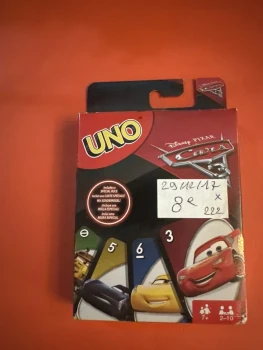 Jeu carte uni Disney pixar cars neuf