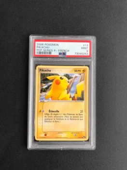 Carte gradée Pikachu PSA 9 série Pop 4. -10%