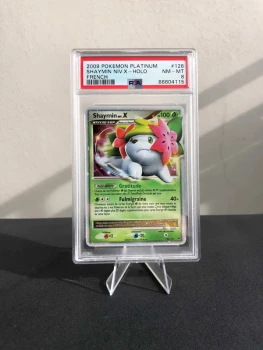 Carte gradée Shaymin Niv X Holo Platine PSA 8